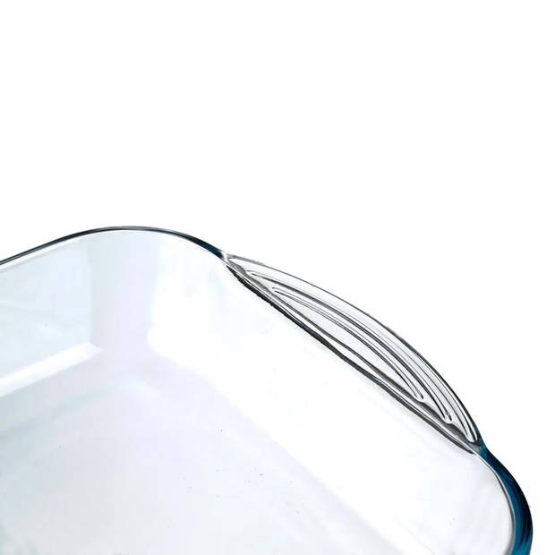 Secret de Gourmet - Ovenschaal rechthoek - Transparant glas - 40 x 25 cm - 6 liter - Ovenschalen