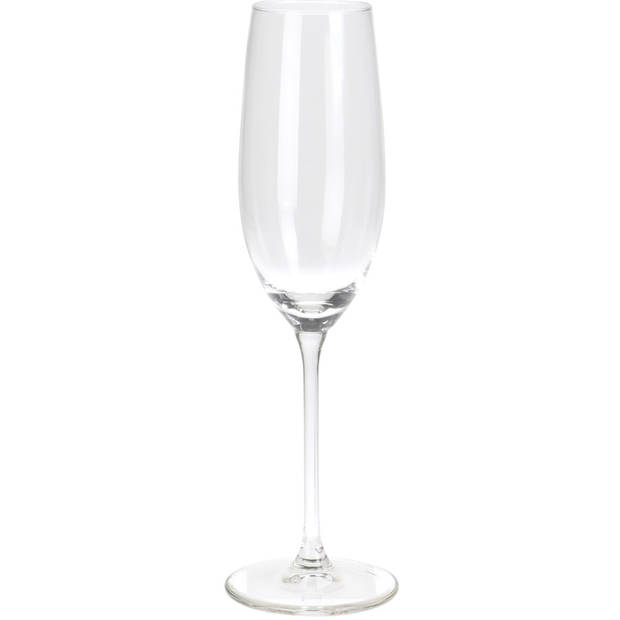 Champagneglazen - 4x - transparant - glas - 210 ml - proseccoglazen - Champagneglazen