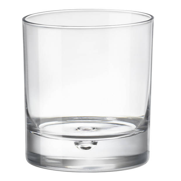 Whisky glazen - 6x - Barglass serie - transparant - 280 ml - Whiskeyglazen