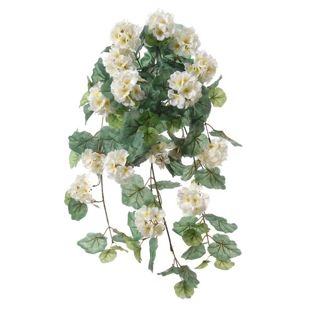 Geranium Kunstplant - wit - L41 cm - Kunstplanten