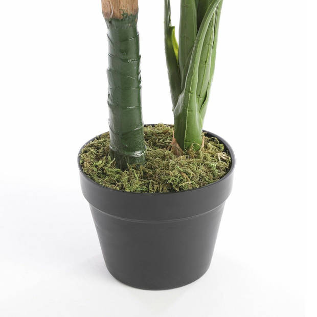 Groene kunstplant Colocasia Taro succulent plant in pot - Kunstplanten