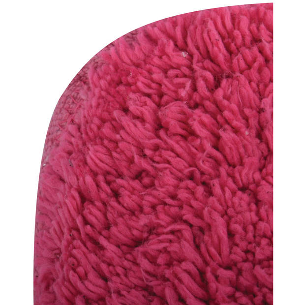 MSV WC/Badkamerkleed/badmat voor op de vloer - fuchsia roze - 45 x 35 cm - Badmatjes