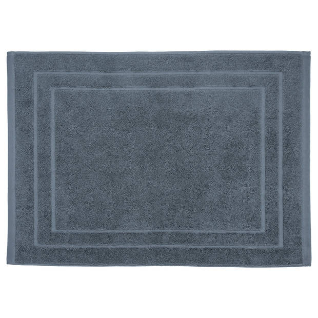 Atmosphera Badkamerkleed/badmat voor vloer - 50 x 70 cm - Donkergrijs - Badmatjes