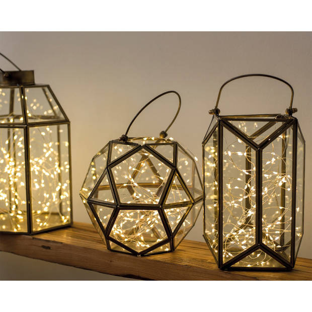 Lumineo Draadverlichting - micro - 60 lampjes - LED - warm wit - Lichtsnoeren