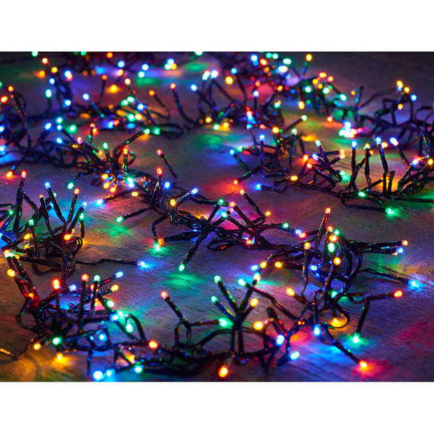 Kerst lichtsnoer kleurenverlichting met timer 2,4 m - Kerstverlichting kerstboom