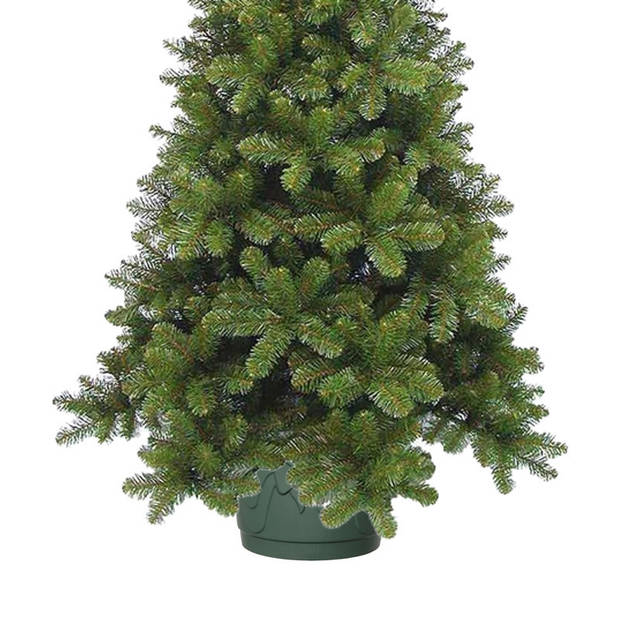 Kerstboomvoet standaard groen kunststof 42 x 25 cm - Kerstboom standaarden