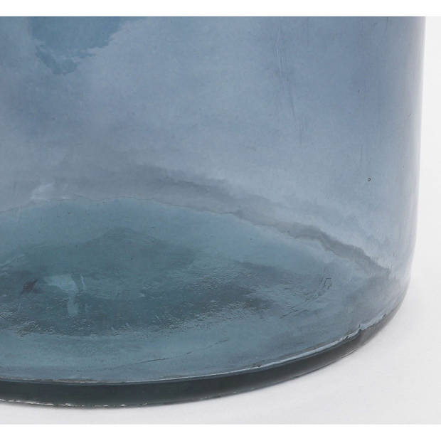 Decoratiefles / glazen fles blauw 50 x 15 cm - Vazen