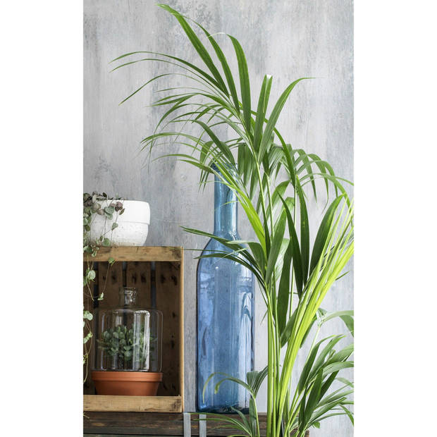 Decoratiefles / glazen fles blauw 50 x 15 cm - Vazen