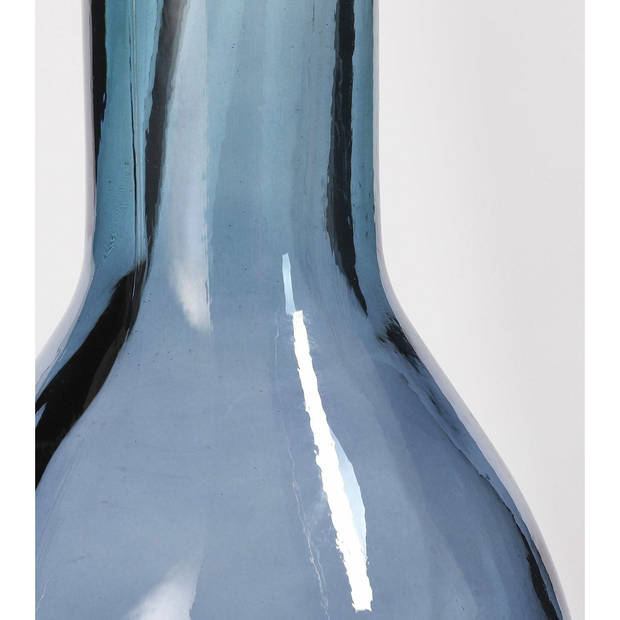 Decoratiefles / glazen fles blauw 50 x 15 cm - Vazen