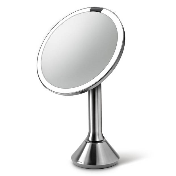 Simplehuman - Spiegel met Sensor, Rond, 5x Vergroting, Zilver - Simplehuman