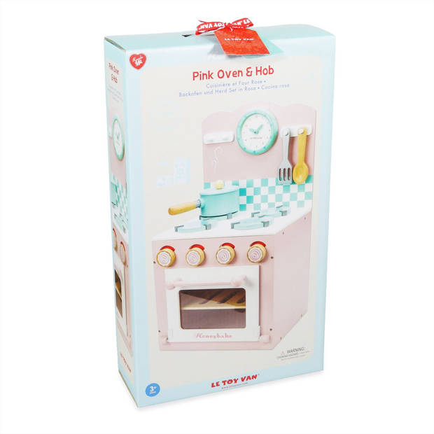 Le Toy Van LTV - Roze Oven & Kookplaat Set