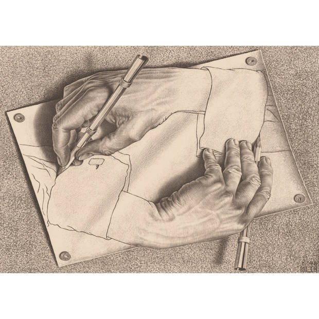 Puzzelman Tekenhanden - M.C. Escher (1000)