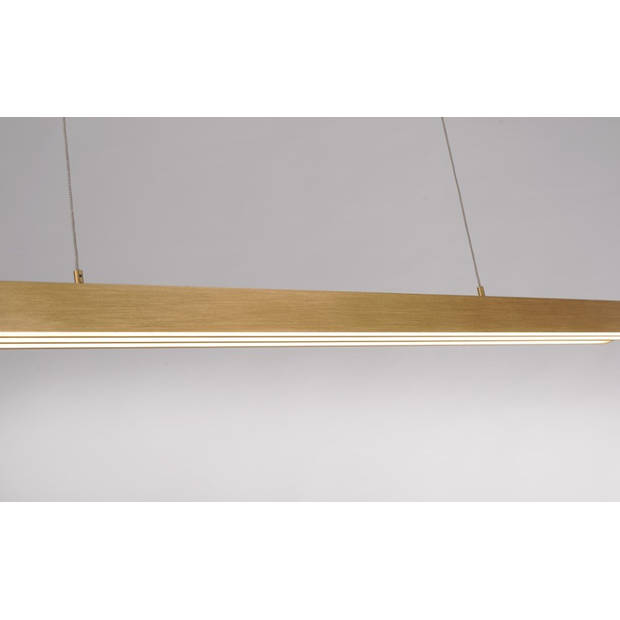 Paul Neuhaus Hanglamp Adriana verstelbaar L 120-180 cm mat messing