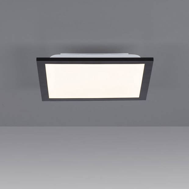 Paul Neuhaus Plafondlamp Flat 30 x 30 cm zwart