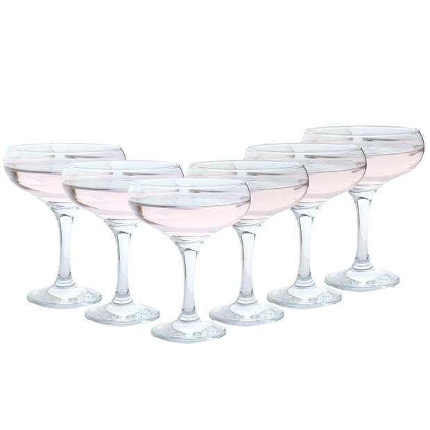 OTIX Champagnecoupe Glazen - 6 Stuks - Coupe Glazen - Champagneglazen - Pornstar Martini Glazen - Cocktailglazen