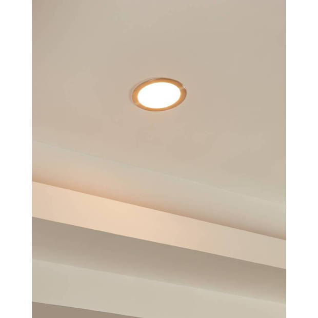 EGLO Fueva-Z Inbouwlamp - LED - Ø 10.2 cm - Nikkelmat