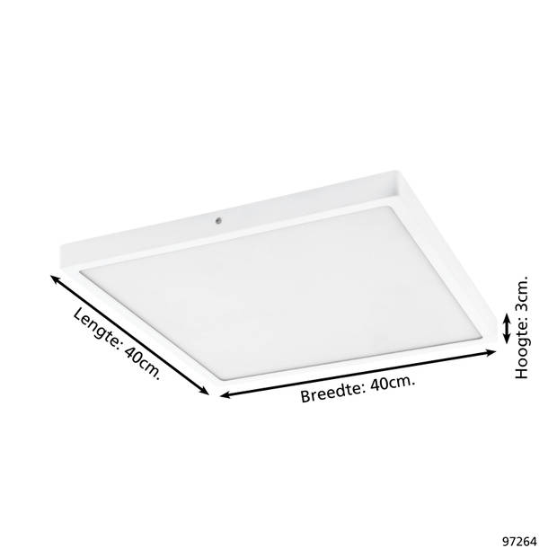 EGLO Fueva 1 plafondlamp - LED - 40 cm - Wit