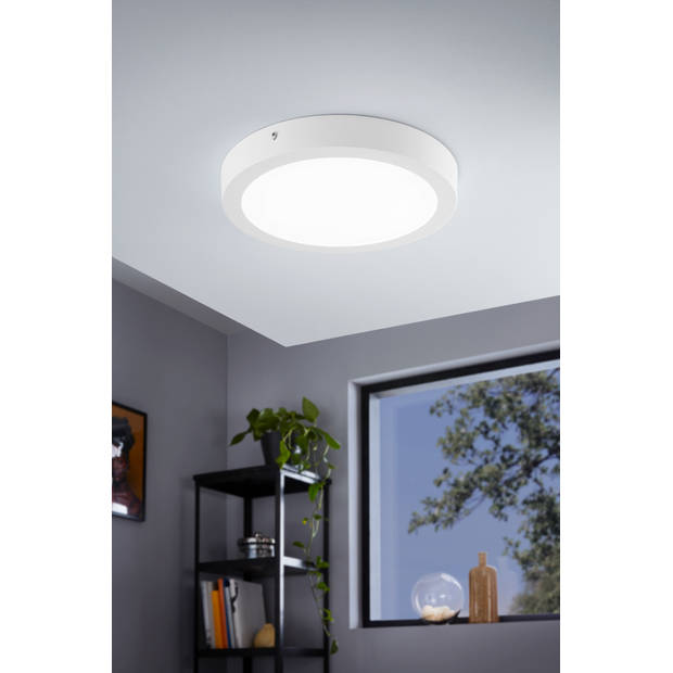 EGLO Fueva-C Opbouwlamp - LED - Ø 30 cm - Wit - Dimbaar