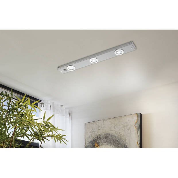 EGLO Kob LED Onderbouwarmatuur -  60 cm - 3 Lichts - Nikkel-Mat