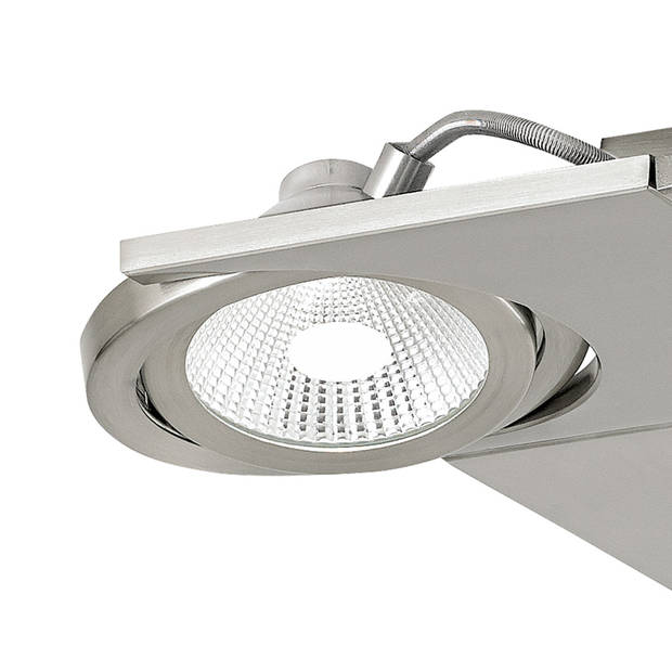 EGLO design Brea - Spot - 4 Lichts - Nikkel-Mat - Wit, Helder