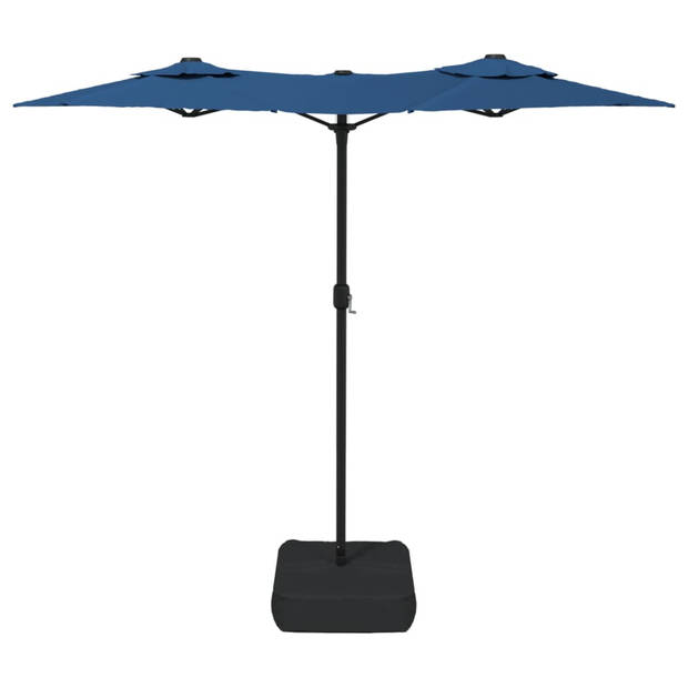 vidaXL Parasol dubbel 316x240 cm azuurblauw