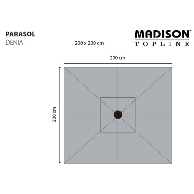 Madison Parasol Denia 200x200 cm ecru