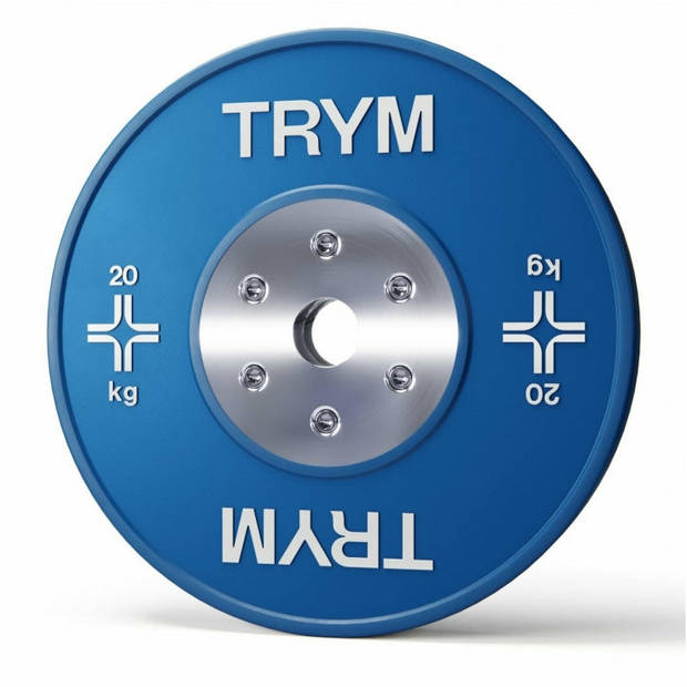 TRYM Bumperplate set - Bundel - 40 kg - 2 x 20 kg - Halterschijven - 50 mm