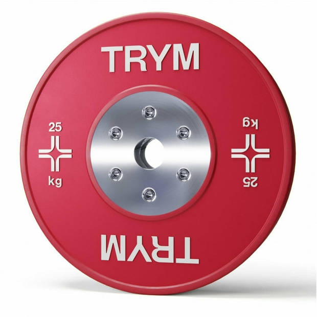 TRYM Bumperplate set - Bundel - 50 kg - 2 x 25 kg - Halterschijven - 50 mm