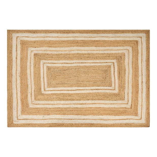 Beliani ELMALI - Gevlochten-Beige-Jute