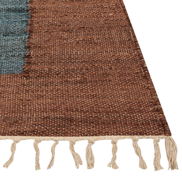 Beliani ORTAKOY - Gevlochten-Multicolor-Jute