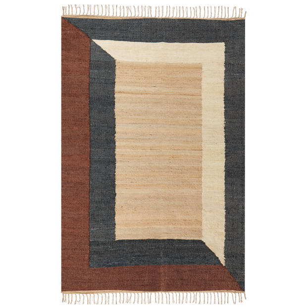 Beliani ORTAKOY - Gevlochten-Multicolor-Jute