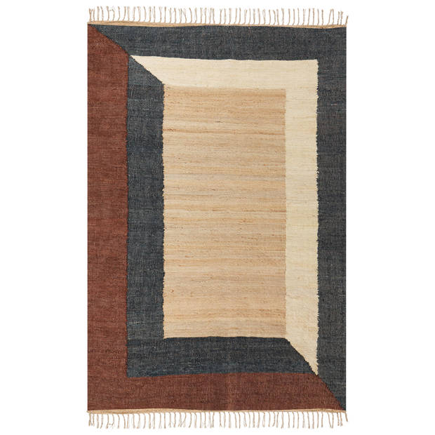 Beliani ORTAKOY - Gevlochten-Multicolor-Jute