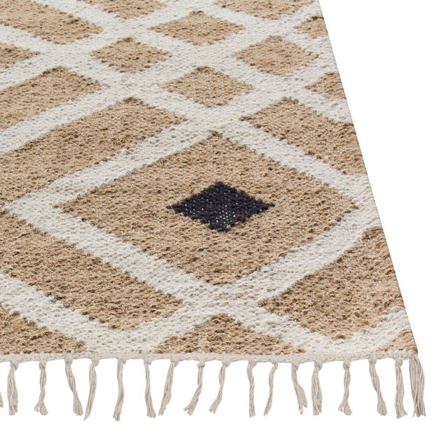 Beliani ESENCIK - Gevlochten-Beige-Jute