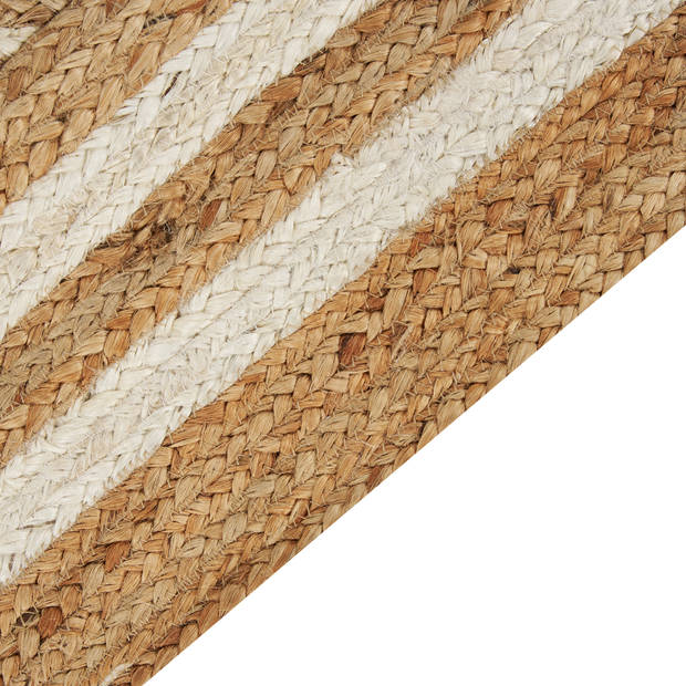 Beliani MENGEN - Gevlochten-Beige-Jute