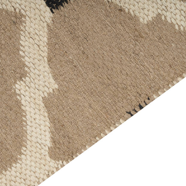 Beliani ORENCIK - Gevlochten-Beige-Jute