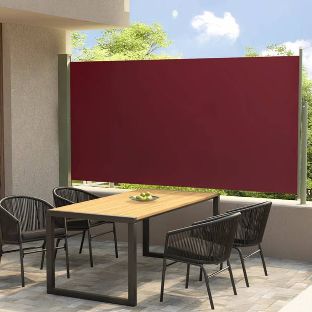 vidaXL Tuinscherm uittrekbaar 160x300 cm rood