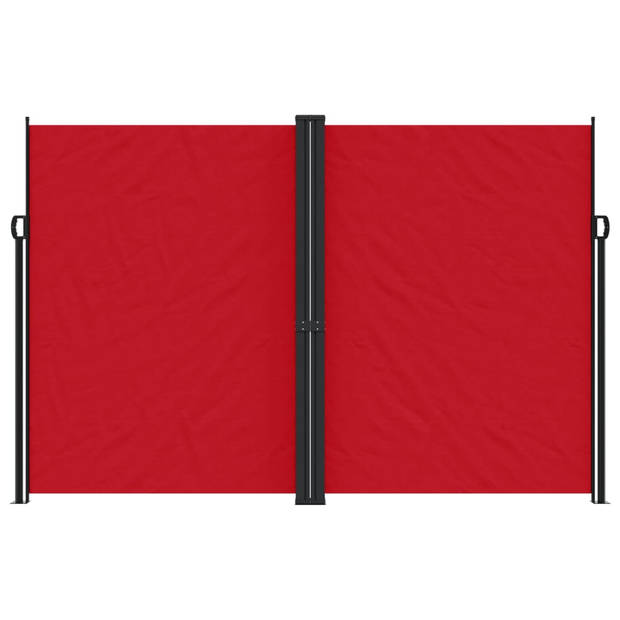 vidaXL Windscherm uittrekbaar 220x1000 cm rood