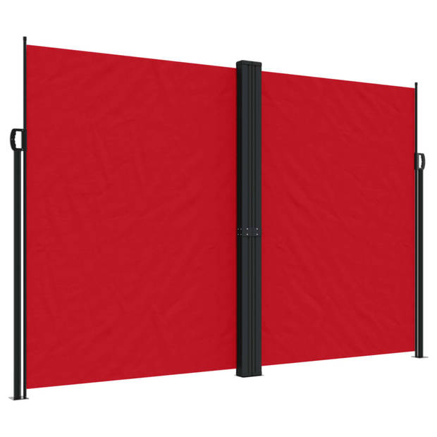 vidaXL Windscherm uittrekbaar 220x1000 cm rood