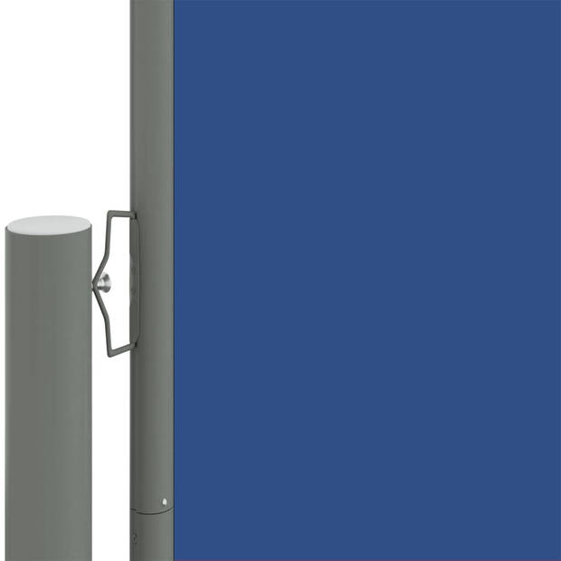 vidaXL Windscherm uittrekbaar 117x1200 cm blauw