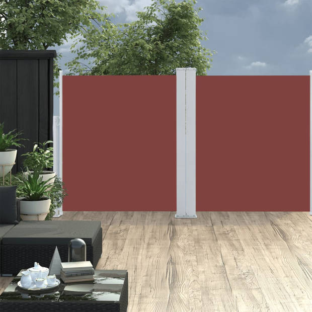 vidaXL Windscherm uittrekbaar 170x600 cm bruin