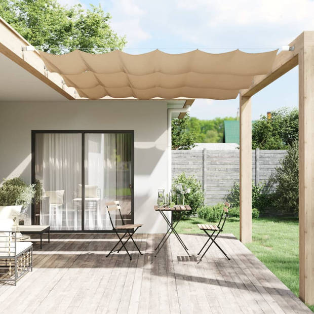 vidaXL Luifel verticaal 100x270 cm oxford stof taupe