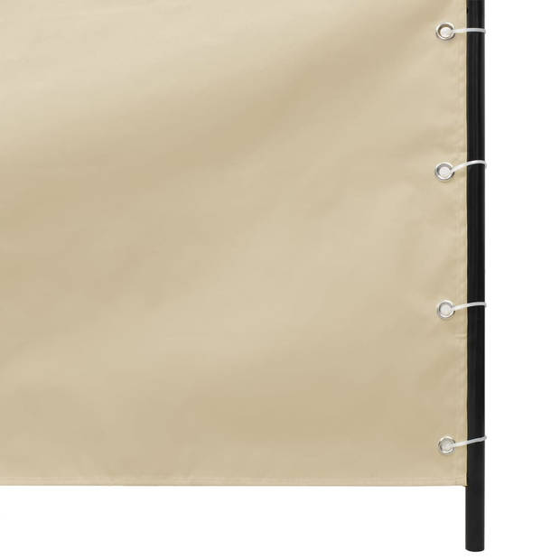 vidaXL Balkonscherm 140x240 cm oxford stof beige