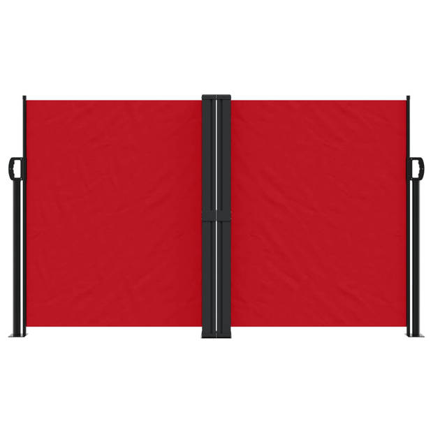 vidaXL Windscherm uittrekbaar 140x1000 cm rood