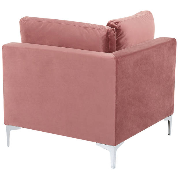 Beliani EVJA - Modulaire Sofa-Roze-Fluweel