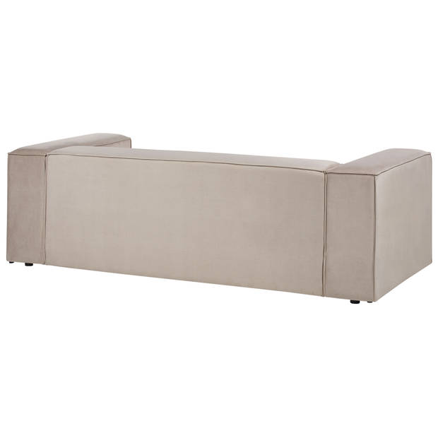 Beliani VERNON - Tweezitsbank-Beige-Fluweel