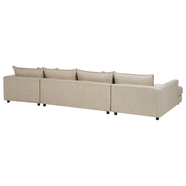 Beliani LILVIKEN - U-vormige bank-Beige-Polyester