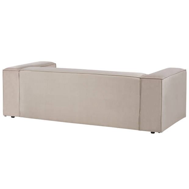 Beliani VERNON - Tweezitsbank-Beige-Fluweel