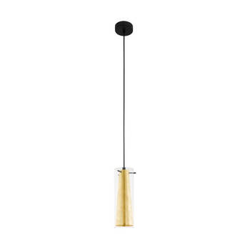 EGLO Pinto Gold Hanglamp - E27 - Ø 18 cm - Zwart