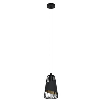 EGLO AUSTELL Hanglamp - E27 - 16.5 cm - Zwart, goud