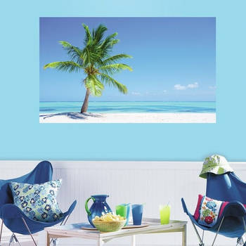 RoomMates Stickerbehang Palm tree - Sticker poster 91x152 cm